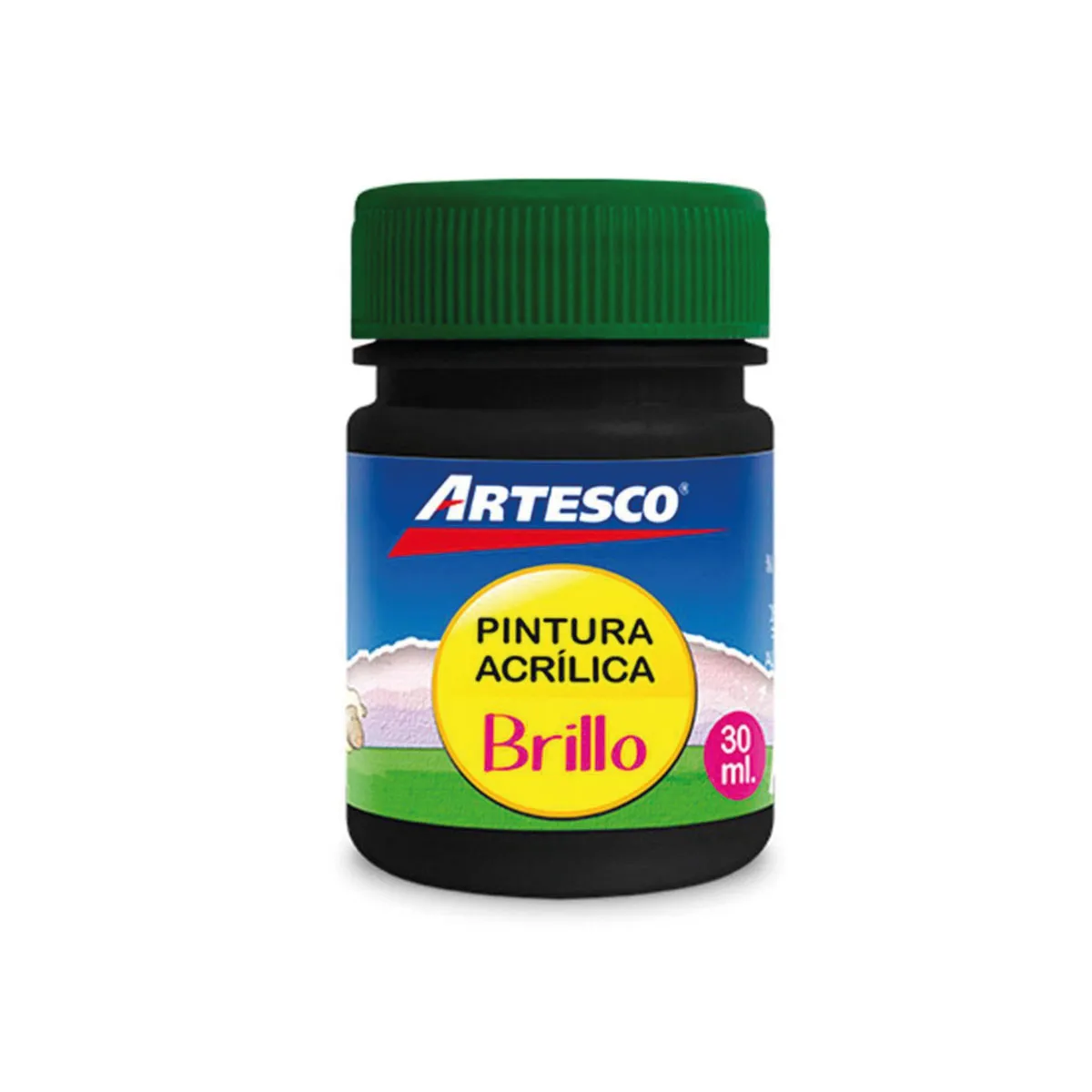PINTURA ACRILICA BRILLANTE 30ML NEGRO