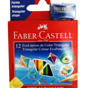 COLORES CORTOS ESTUCHEX12 UNID. + TAJADOR - FABERCASTELL