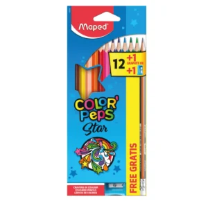 COLORES COLOR' PEPS X12 UNID + 1LAPIZ +1TAJADOR