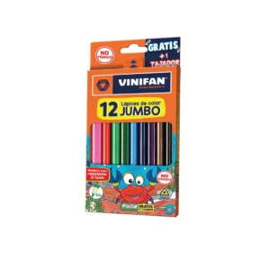 COLORES LARGOS JUMBO TRIANGULAR X12 UNID +TAJADOR - VINIFAN