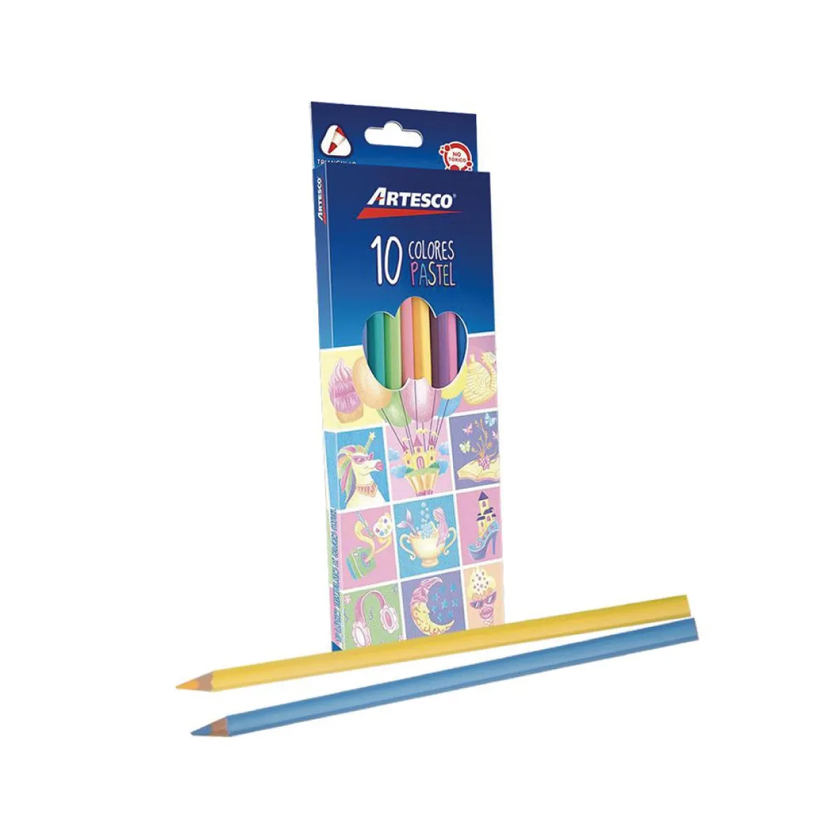 COLORES LARGOSX10 UNID. PASTEL - ARTESCO