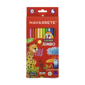 COLORES TRIANGULARES LARGO JUMBO X12 UNID. CON TAJADOR - NAVARRETE