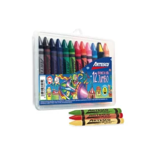 CRAYONES DE CERA JUMBO CAJAX12 UNID - ARTESCO