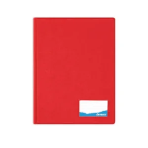 FOLDER A4 DOBLE TAPA CON GUSANO ROJO - ARTESCO