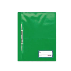 FOLDER A4 DOBLE TAPA CON GUSANO COLOR VERDE HOJA - ARTESCO