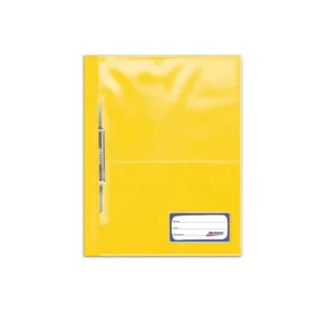 FOLDER A4 DOBLE TAPA CON GUSANO COLOR AMARILLO - ARTESCO