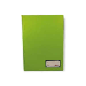 FOLDER A4 DOBLE TAPA CON GUSANO COLOR VERDE LIMON - ARTESCO
