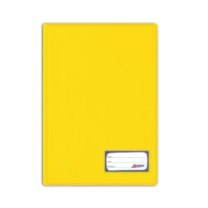 FOLDER DOBLE TAPA OFICIO  CON GUSANO COLOR AMARILLO