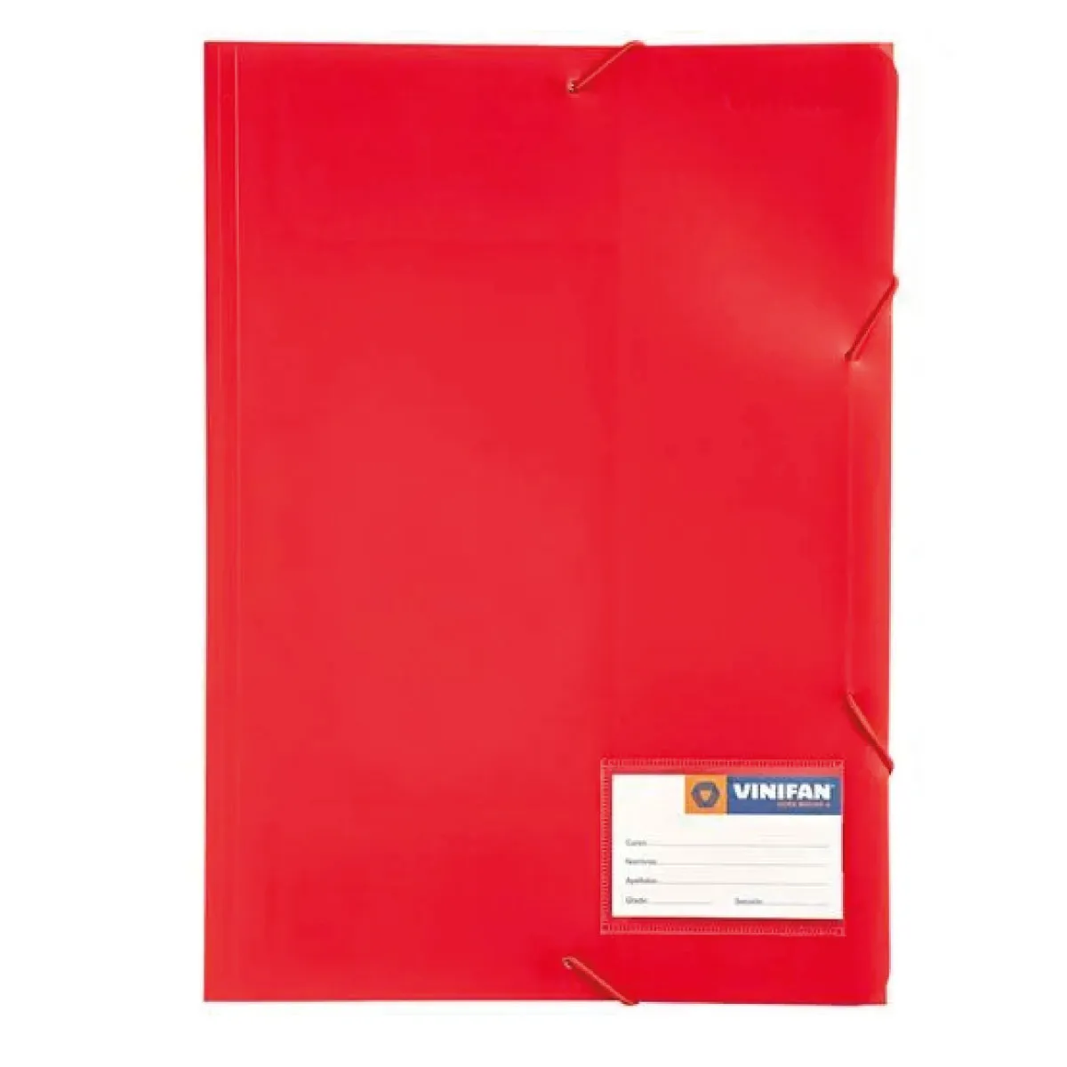 FOLDER CON LIGA COLOR ROJO - VINIFAN
