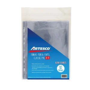 FUNDAS PORTA PAPEL CLASICC A4 BOLSAX10 UNID.