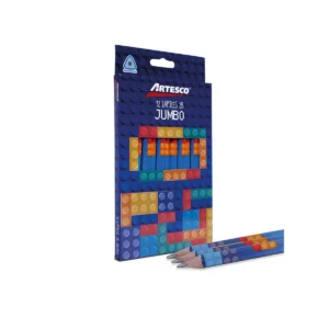 LAPIZ GRAFITO TRIANGULAR JUMBO CON BORRADOR CAJAX12 UNID