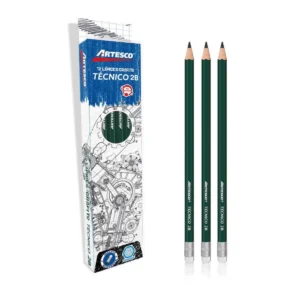 LAPIZ PROFESIONAL TECNICO HEXAGONAL 2B C/B CAJAX12 UNID.