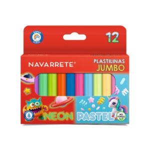 PLASTILINA JUMBO MIX CJAX12 - NAVARRETE