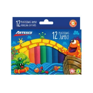 PLASTILINA JUMBO CAJAX12 UNID. ARTESCO