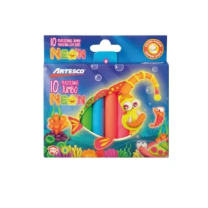 PLASTILINA JUMBO NEON ESTX10 ARTESCO
