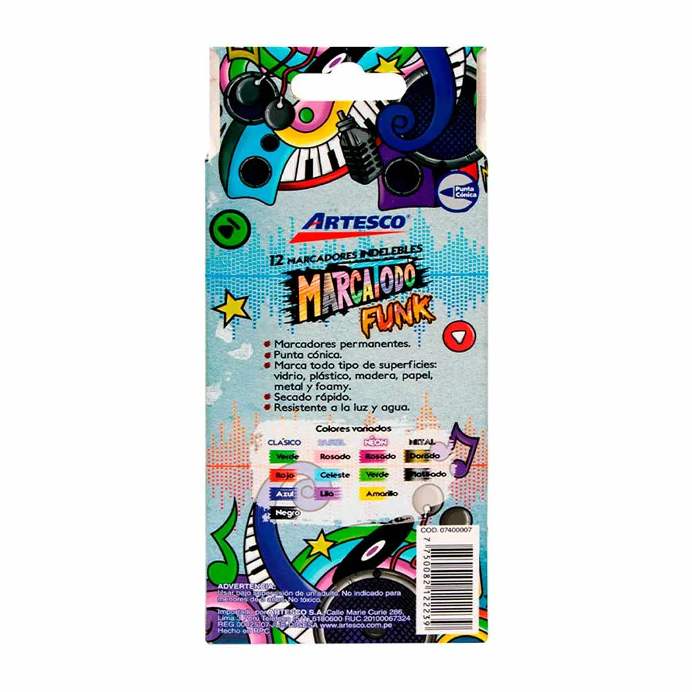 MARCADOR INDELEBLE FUNK CJAX12 - Imagen 2