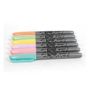 MARCADOR INDELEBLE PASTEL CAJAX6 UNID.