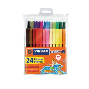 PLUMONES HAPPY 45 ESTUCHEX24 UNID - VINIFAN