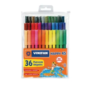 PLUMONES HAPPY 45 ESTUCHEX36 UNID - VINIFAN