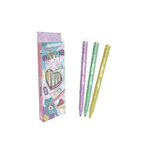 PLUMON GLITTER PASTEL  ESTUCHEX6 - ARTESCO