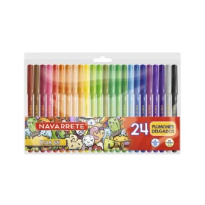 PLUMONES DELGADOS STAR 45 ESTUCHEX 24 UNID -  NAVARRETE