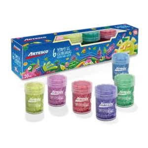 TEMPERA ESCARCHADA  SETX6 20 ML - ARTESCO