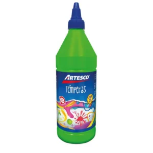 TEMPERA NEON 250 ML COLOR VERDE CON DOSIFICADOR - ARTESCO