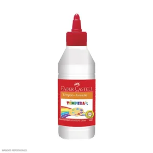 TEMPERA LAVABLE 250 ML COLOR BLANCO - FABER CASTELL