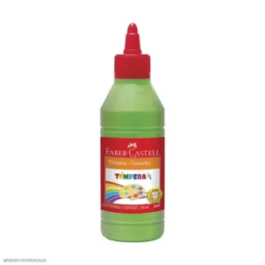 TEMPERA LAVABLE 250ML COLOR VERDE - FABER CASTELL