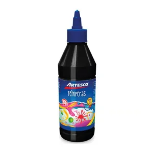 TEMPERA 250 ML COLOR NEGRO CON DOSIFICARDOR - ARTESCO