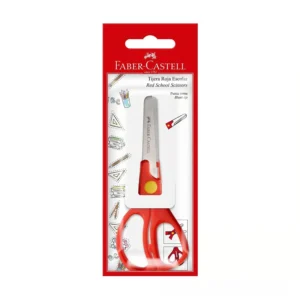 TIJERA ESCOLAR 5" ROJITA - 180120 - FABER CASTELL