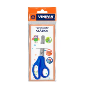 TIJERA ESCOLAR CLASICA AZUL - VINIFAN