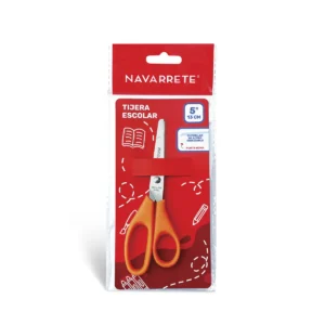TIJERA ESCOLAR NARANJA 5"