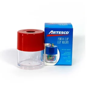 PORTA CLIPS ARTESCO COLOR ROJO