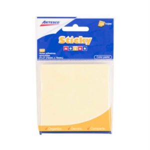 NOTAS ADHESIVAS PASTEL 654 "3X3" AMARILLO - ARTESCO