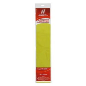 PAPEL CREPE COLOR AMARILLO INTENSO