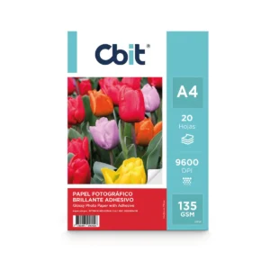 PAPEL FOTOGRÁFICO GLOSSY AUTOADHESIVO 135GR A4 X20 HOJAS - NAVARRETE