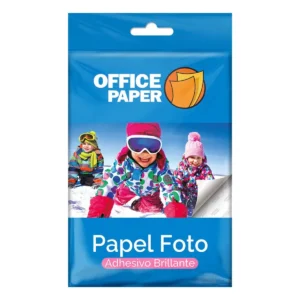 PAPEL FOTO ADHESIVO BRILLANTE 120 G POR 25 HOJAS JUMBO
