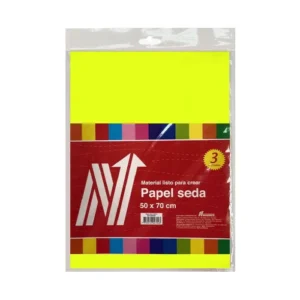 PAPEL SEDA COLOR AMARILLO X 3 PLIEGOS