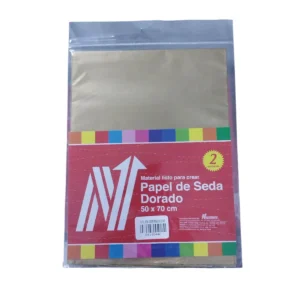 PAPEL SEDA DORADO X2