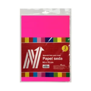 PAPEL SEDA COLOR FUCSIA X 3 PLIEGOS