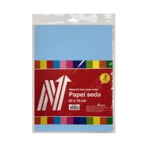 PAPEL SEDA COLOR CELESTE X 3 PLIEGOS