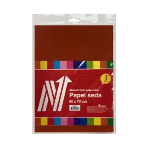 PAPEL SEDA COLOR MARRON X 3 PLIEGOS