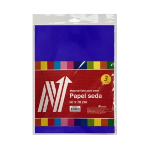 PAPEL SEDA COLOR AZULINO X 3 PLIEGOS