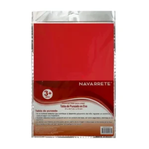 TABLA DE PUNZADO EVA A4 ROJO