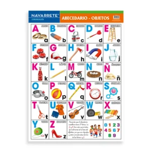 L?MINA MURAL 50 X 70 CM ABECEDARIO DE OBJETOS