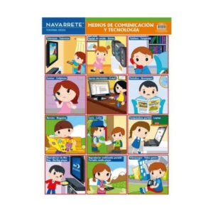 L?MINA MURAL 50 X 70 CM MEDIOS DE COMUNICACI?N Y TECNOLOG?A