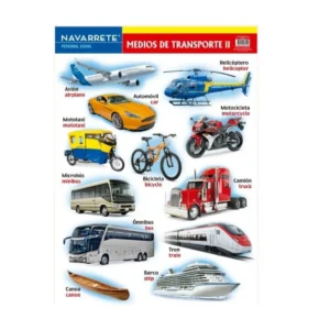 L?MINA MURAL 50 X 70 CM MEDIOS DE TRANSPORTE II
