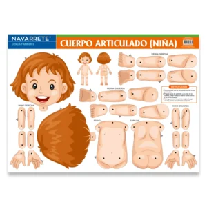 L?MINA MURAL 50 X 70 CM CUERPO ARTICULADO NI?A