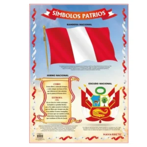L?MINA MURAL 50 X 70 CM S?MBOLOS PATRIOS